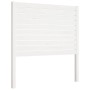 Bettkopfteil aus massivem weißem Kiefernholz, 81 x 4 x 100 cm von , Kopf- und Fußteile - Ref: Foro24-818996, Preis: 56,79 €, ...
