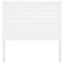 Bettkopfteil aus massivem weißem Kiefernholz, 81 x 4 x 100 cm von , Kopf- und Fußteile - Ref: Foro24-818996, Preis: 56,79 €, ...