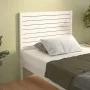 Bettkopfteil aus massivem weißem Kiefernholz, 81 x 4 x 100 cm von , Kopf- und Fußteile - Ref: Foro24-818996, Preis: 55,83 €, ...