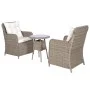 Garden table and chairs 3 pieces and brown synthetic rattan cushions by vidaXL, Garden sets - Ref: Foro24-44150, Price: 364,5...