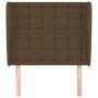 Kopfteil mit dunkelbraunen Stoffohren 93x23x118/128 cm von , Kopf- und Fußteile - Ref: Foro24-3118375, Preis: 86,22 €, Rabatt: %