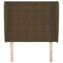 Headboard with dark brown fabric ears 93x23x118/128 cm by , Headboards and footboards - Ref: Foro24-3118375, Price: 82,36 €, ...
