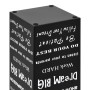 Paragúero diseño texto acero negro de vidaXL, Paragüeros - Ref: Foro24-246795, Precio: 30,17 €, Descuento: %