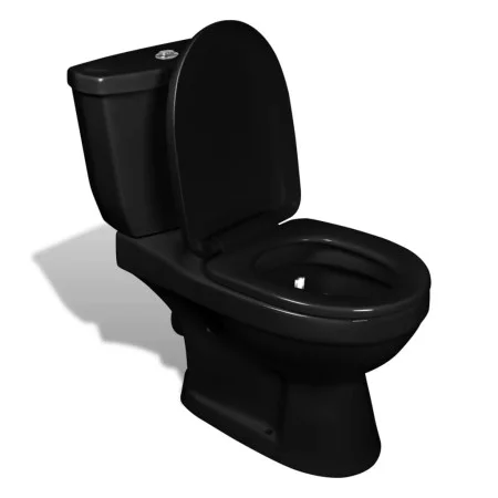 WC-Toilette mit schwarzem Spülkasten von , Badezimmer - Ref: Foro24-240550, Preis: 381,67 €, Rabatt: %