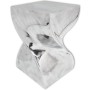 Taburete/mesa auxiliar retorcida aluminio plateado de , Mesas auxiliares - Ref: Foro24-243507, Precio: 180,23 €, Descuento: %