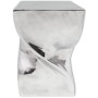 Taburete/mesa auxiliar retorcida aluminio plateado de , Mesas auxiliares - Ref: Foro24-243507, Precio: 180,23 €, Descuento: %