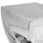 Taburete/mesa auxiliar retorcida aluminio plateado de , Mesas auxiliares - Ref: Foro24-243507, Precio: 180,23 €, Descuento: %