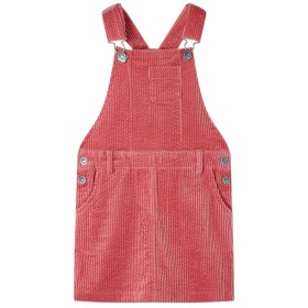 Vestido infantil pana rosa 116