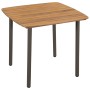 Garten-Essgruppe 5-teilig aus massivem Akazienholz und Stahl von vidaXL, Gartensets - Ref: Foro24-44230, Preis: 294,38 €, Rab...