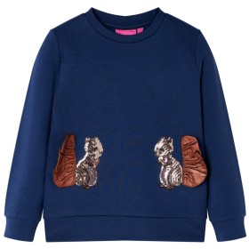 Navy blue children's sweatshirt 128 by , Kids T-shirts - Ref: Foro24-14162, Price: 14,40 €, Discount: %