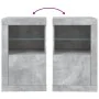 Sideboard with LED lights concrete gray engineered wood by , Lockers and storage cabinets - Ref: Foro24-836636, Price: 57,83 ...