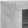 Sideboard mit LED-Leuchten aus betongrauem Holzwerkstoff von , Schließfächer und Lagerschränke - Ref: Foro24-836636, Preis: 5...