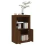 Sideboard with LED lights brown oak engineered wood by , Lockers and storage cabinets - Ref: Foro24-836629, Price: 97,09 €, D...