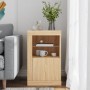 Sideboard mit LED-Leuchten, Sonoma-Eiche, Holzwerkstoff von , Schließfächer und Lagerschränke - Ref: Foro24-836634, Preis: 59...