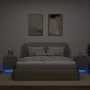 Bedside tables LED lights 2 pcs Sonoma gray engineered wood by , Nightstands - Ref: Foro24-836746, Price: 109,36 €, Discount: %
