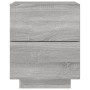 Nachttische, LED-Leuchten, 2 Stück, Sonoma-graues Holzwerkstoff von , Nachttische - Ref: Foro24-836746, Preis: 110,94 €, Raba...