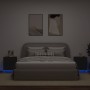 Nachttische mit LED-Leuchten, 2 Stück, schwarzes Holzwerkstoff von , Nachttische - Ref: Foro24-836738, Preis: 119,38 €, Rabat...