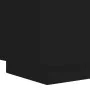 Bedside tables with LED lights 2 pcs black engineered wood by , Nightstands - Ref: Foro24-836738, Price: 117,48 €, Discount: %