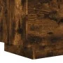 Bedside table LED lights 2 pcs engineered wood smoked oak by , Nightstands - Ref: Foro24-836744, Price: 108,98 €, Discount: %