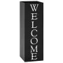 Paragúero diseno Welcome acero negro de vidaXL, Paragüeros - Ref: Foro24-246796, Precio: 38,45 €, Descuento: %