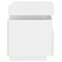 Bedside table with white LED lights 40x39x48.5 cm by , Nightstands - Ref: Foro24-836784, Price: 61,47 €, Discount: %