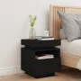 Black nightstand with LED lights 40x39x48.5 cm by , Nightstands - Ref: Foro24-836786, Price: 62,13 €, Discount: %