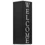 Paragúero diseno Welcome acero negro de vidaXL, Paragüeros - Ref: Foro24-246796, Precio: 38,45 €, Descuento: %