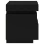 Black nightstand with LED lights 40x39x48.5 cm by , Nightstands - Ref: Foro24-836786, Price: 62,13 €, Discount: %