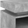 Concrete gray bedside table with LED lights 40x39x48.5 cm by , Nightstands - Ref: Foro24-836790, Price: 71,93 €, Discount: %