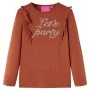 Children's long-sleeved t-shirt in cognac color 140 by , Kids T-shirts - Ref: Foro24-14218, Price: 9,17 €, Discount: %