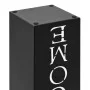 Paragúero diseno Welcome acero negro de vidaXL, Paragüeros - Ref: Foro24-246796, Precio: 38,45 €, Descuento: %