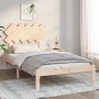 Estructura de cama de madera maciza 100x200 cm