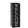 Paragúero diseno Welcome acero negro