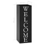 Paragúero diseno Welcome acero negro de vidaXL, Paragüeros - Ref: Foro24-246796, Precio: 38,45 €, Descuento: %