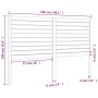 Bettkopfteil aus massivem Kiefernholz, 156 x 4 x 100 cm von , Kopf- und Fußteile - Ref: Foro24-819025, Preis: 84,70 €, Rabatt: %