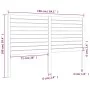 Bettkopfteil aus massivem Kiefernholz, 156 x 4 x 100 cm von , Kopf- und Fußteile - Ref: Foro24-819025, Preis: 83,28 €, Rabatt: %