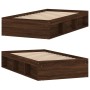 Estructura de cama roble marrón 90x190 cm de , Camas y somieres - Ref: Foro24-3203844, Precio: 108,51 €, Descuento: %