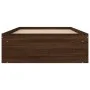 Estructura de cama roble marrón 90x190 cm de , Camas y somieres - Ref: Foro24-3203844, Precio: 108,96 €, Descuento: %