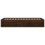 Estructura de cama roble marrón 90x190 cm de , Camas y somieres - Ref: Foro24-3203844, Precio: 108,51 €, Descuento: %