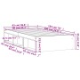 Estructura de cama roble marrón 90x190 cm de , Camas y somieres - Ref: Foro24-3203844, Precio: 108,51 €, Descuento: %