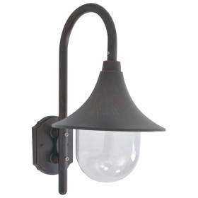 Gartenwandleuchte aus bronzefarbenem Aluminium E27 42 cm von vidaXL, Außenbeleuchtung - Ref: Foro24-44213, Preis: 44,73 €, Ra...