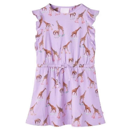 Vestido infantil mangas con volantes cordón lila 92 de , Vestidos de niños - Ref: Foro24-14600, Precio: 15,16 €, Descuento: %