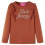 Kinder Langarmshirt in Cognac-Farbe, Größe 92. von , Kinder-T-Shirts - Ref: Foro24-14214, Preis: 9,17 €, Rabatt: %