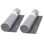 Maler-Antirutschfilz 50 m 280 g/m² grau 2 Einheiten von vidaXL, Schutzfolien und -streifen für Böden - Ref: Foro24-142699, Pr...