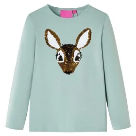 Camiseta infantil de manga larga menta medio 92 by , Kids T-shirts - Ref: Foro24-14184, Price: 8,98 €, Discount: %