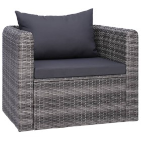 Gartenstuhl mit synthetischen Rattankissen grau von vidaXL, Gartenstühle - Ref: Foro24-44161, Preis: 190,91 €, Rabatt: %