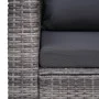 Garden chair with gray synthetic rattan cushions by vidaXL, Garden chairs - Ref: Foro24-44161, Price: 184,09 €, Discount: %