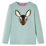 Kinder langärmliges T-Shirt in Mintgrün, Größe 116. von , Kinder-T-Shirts - Ref: Foro24-14186, Preis: 9,08 €, Rabatt: %
