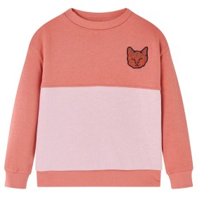 Kinder-Sweatshirt in Rosa mit Farbblock-Design, Größe 104. von , Kinder-T-Shirts - Ref: Foro24-14385, Preis: 13,27 €, Rabatt: %