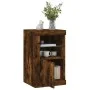 Aparador con luces LED madera de ingeniería roble ahumado by , Lockers and storage cabinets - Ref: Foro24-836638, Price: 51,7...